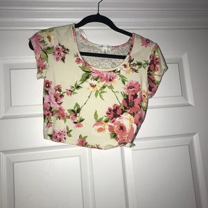Floral crop top